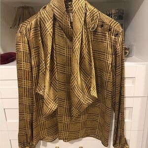 Gucci Vintage Silk Blouse with Scarf